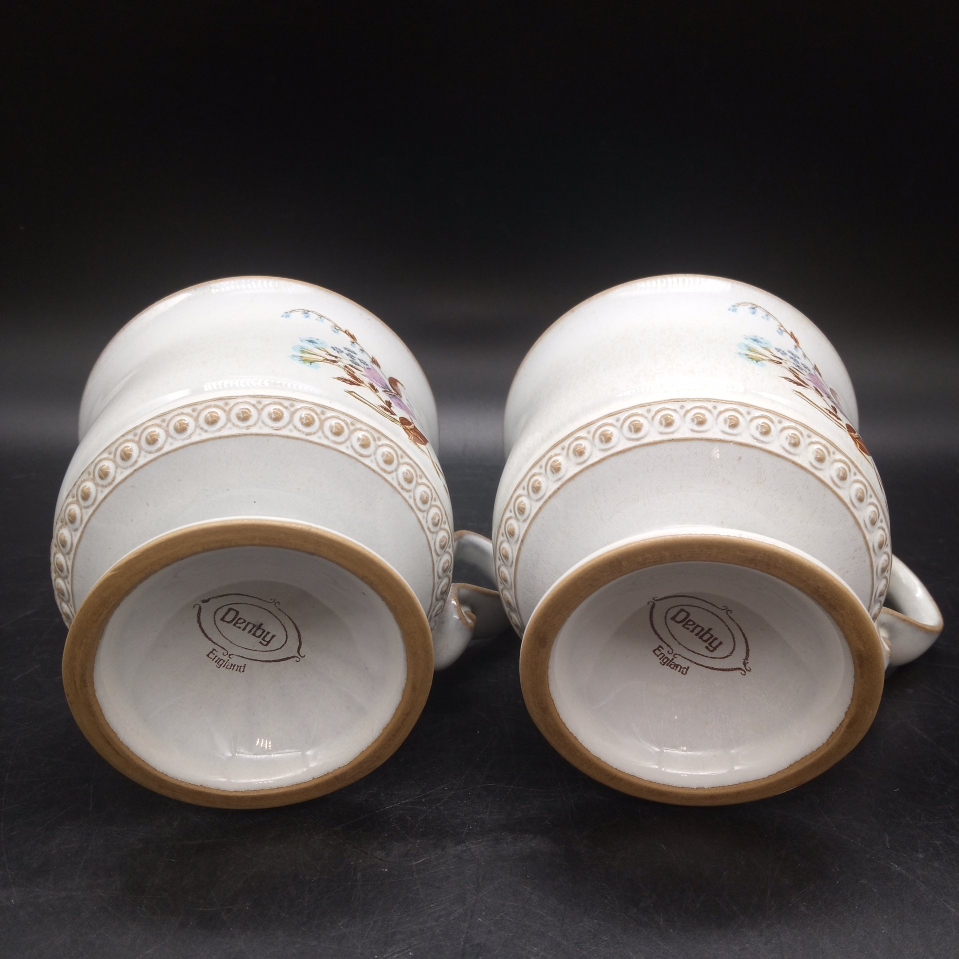 Комплект из 2-х чашек с изображением бабочки в цветах, Denby