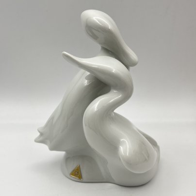Статуэтка "Пара уточек", фарфор, Royal Dux, Чехословакия, 1970-1980 гг., Royal Dux