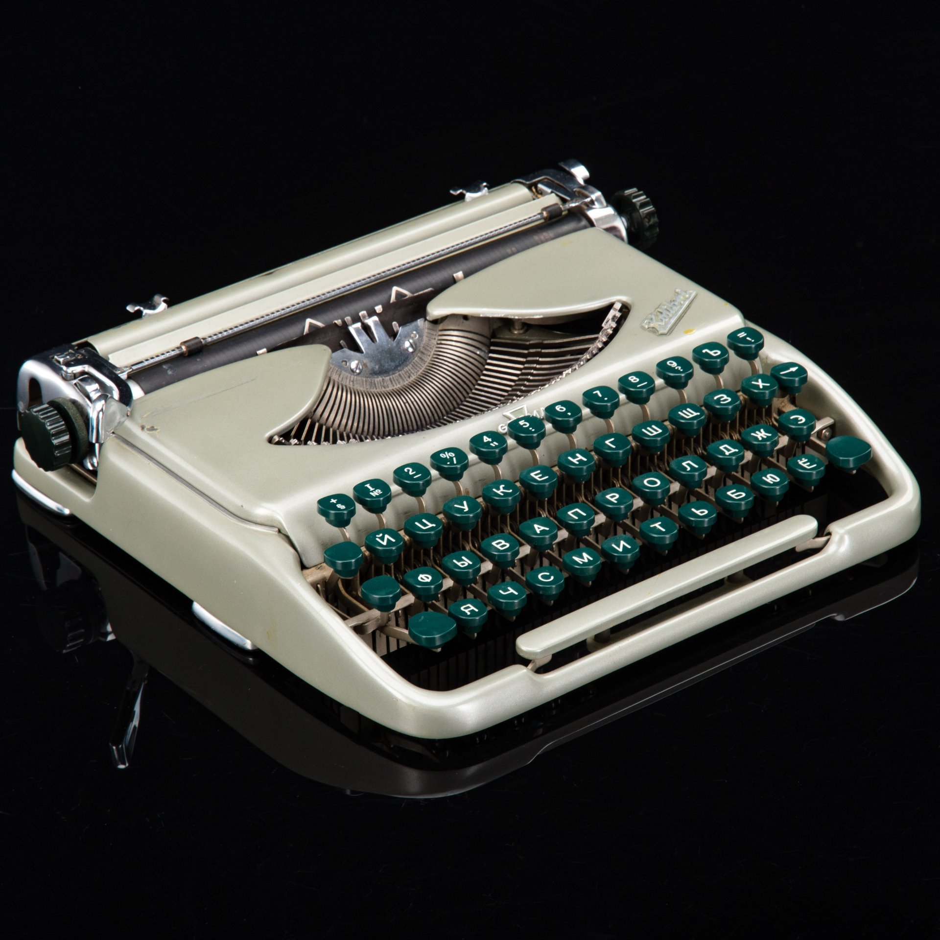 Машинка печатная "Groma Kolibri" в оригинальном кофре, металл, пластик, VEB Mechanik Groma Markersdorf, Германия, 1955-1962 гг., VEB Mechanik Groma Markersdorf
