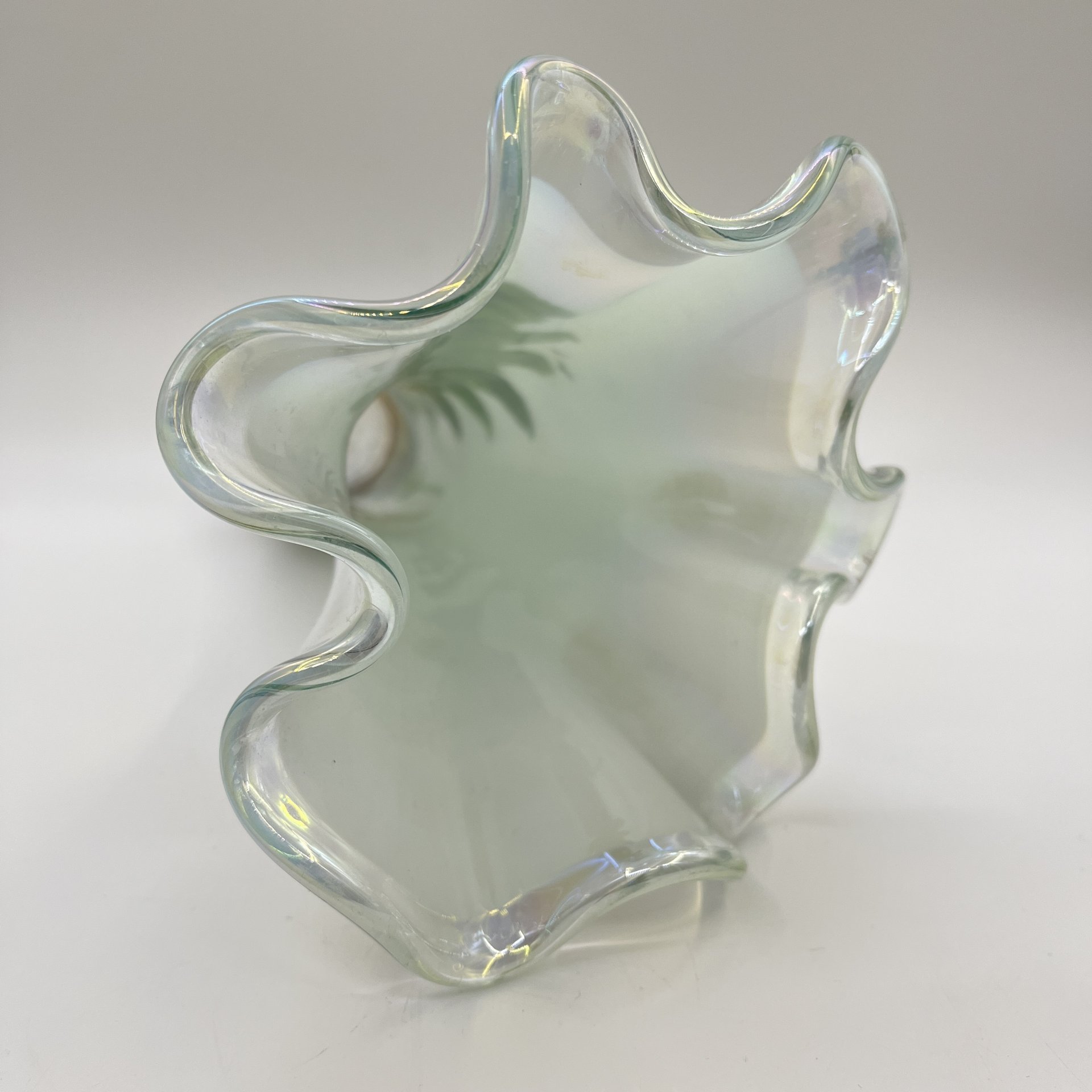 Ваза с изображением березы, стекло, роспись, Россия, 2010-2020 гг.