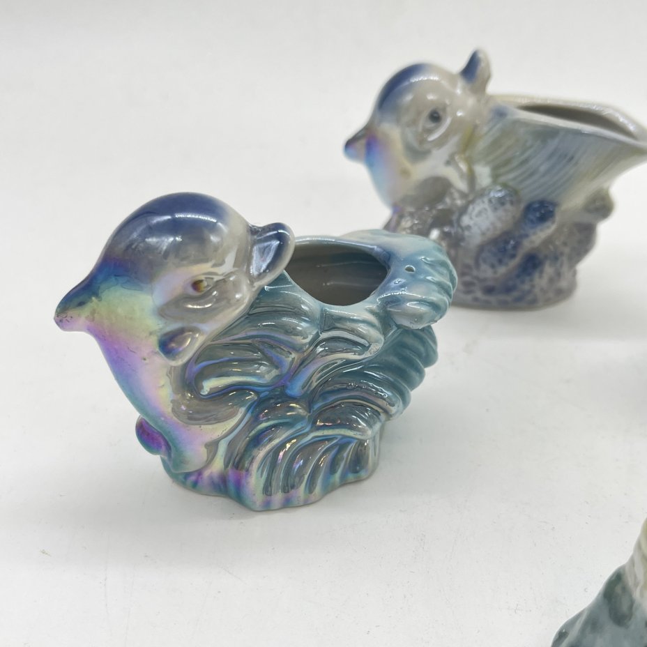 Набор из 4 статуэток "Дельфинчики" с морскими атрибутами