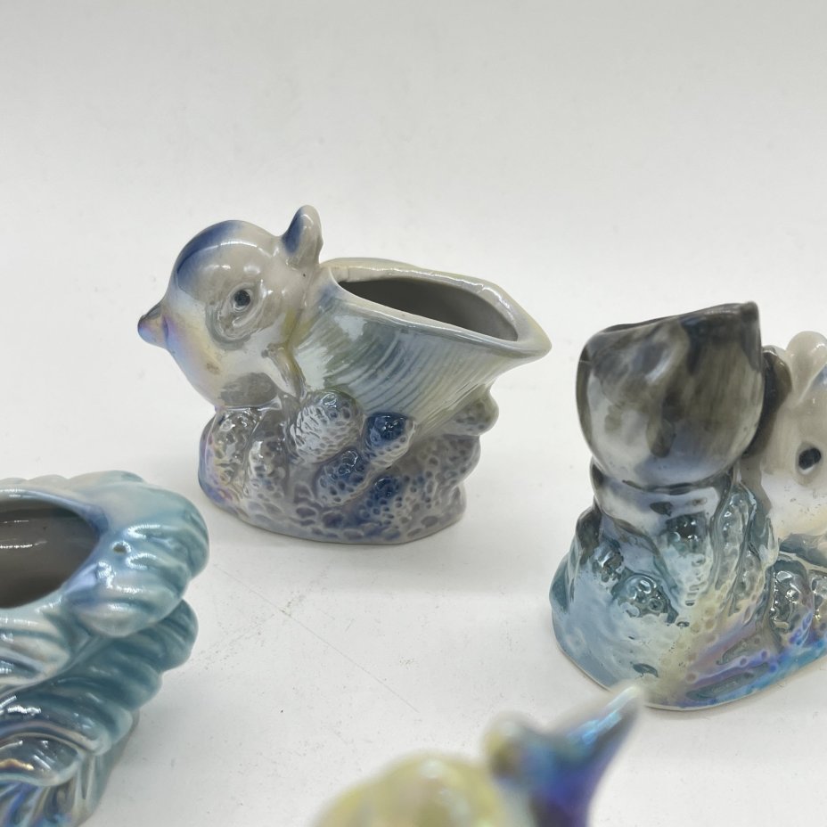 Набор из 4 статуэток "Дельфинчики" с морскими атрибутами