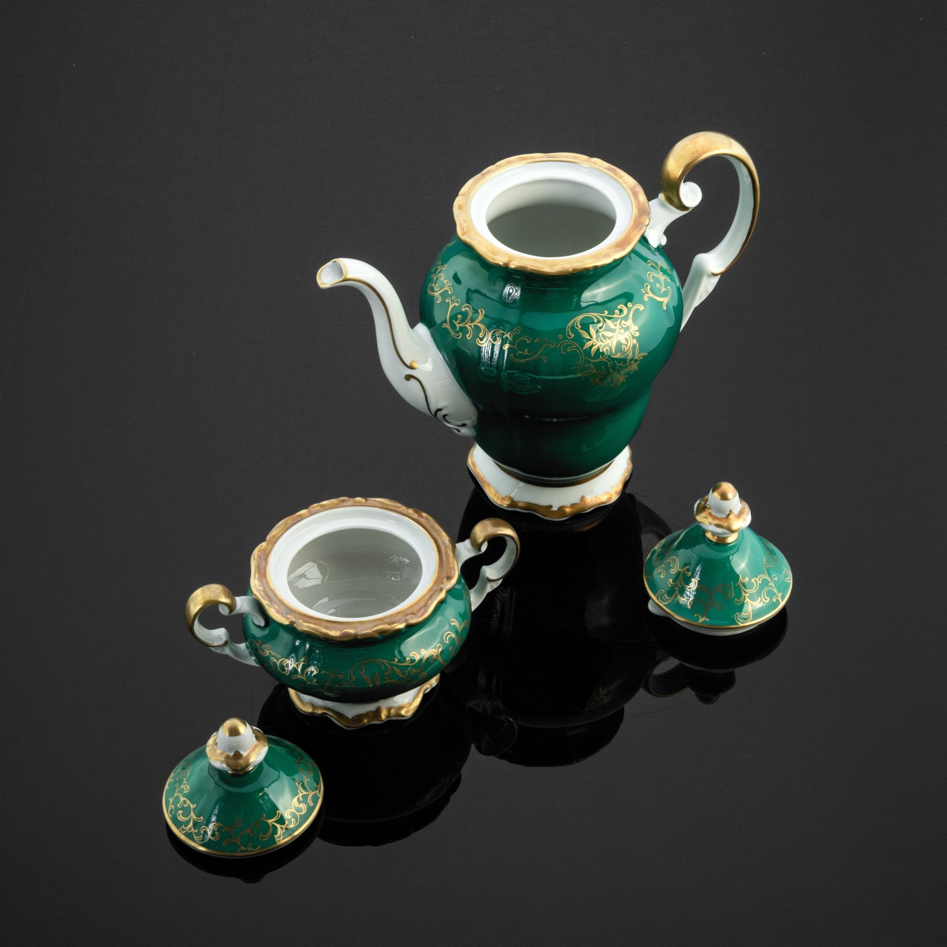 Кофейный сервиз на 2 персоны (дуэт), Weimar Porzellan (Веймарский фарфор)