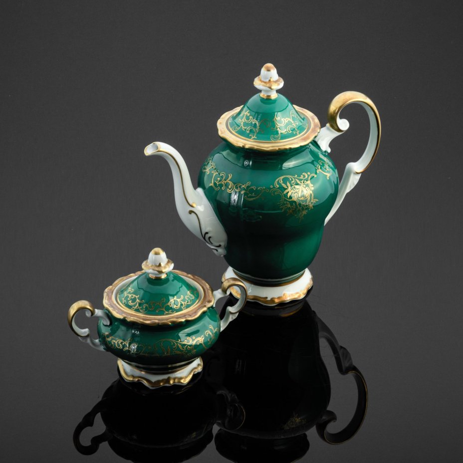Кофейный сервиз на 2 персоны (дуэт), Weimar Porzellan (Веймарский фарфор)