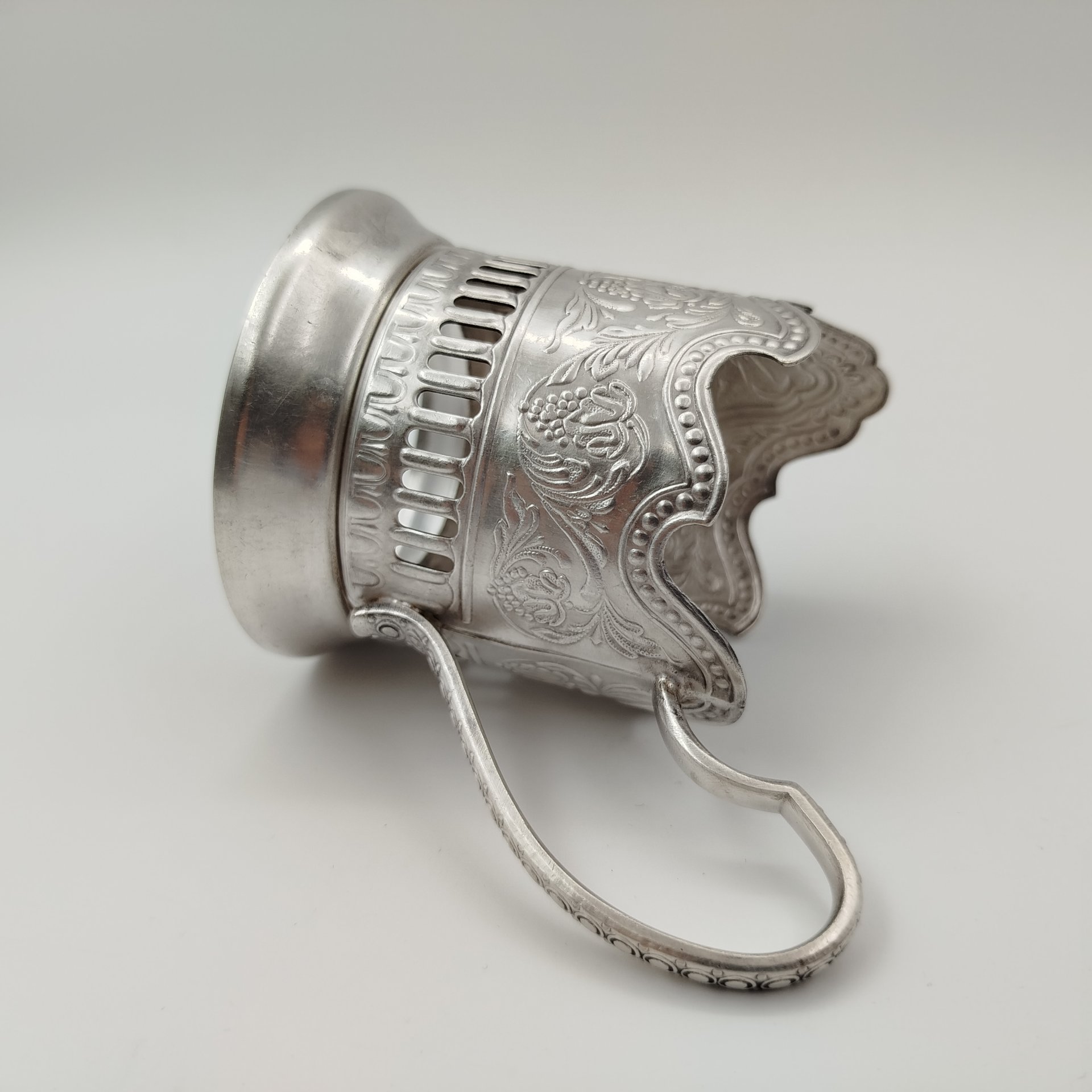 Подстаканник "Советский космос", мНЦ (медь-никель-цинк), Кольчугинский завод цветных металлов, СССР, 1960-1980 гг., Кольчугинский завод цветных металлов
