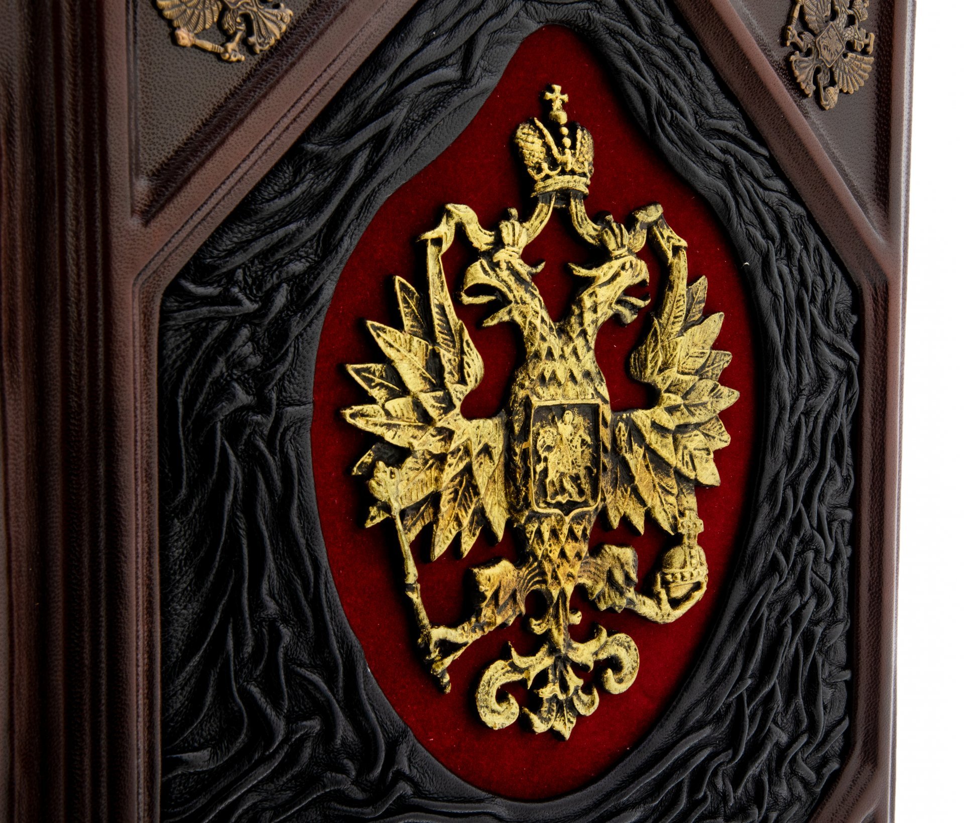Валентина Колыванова "Российская держава: век за веком. IX-XXI вв." , подарочное издание, ТД "АБРИС", кожаный переплет, бумага, латунь, авторская работа, Россия, 2021 г.