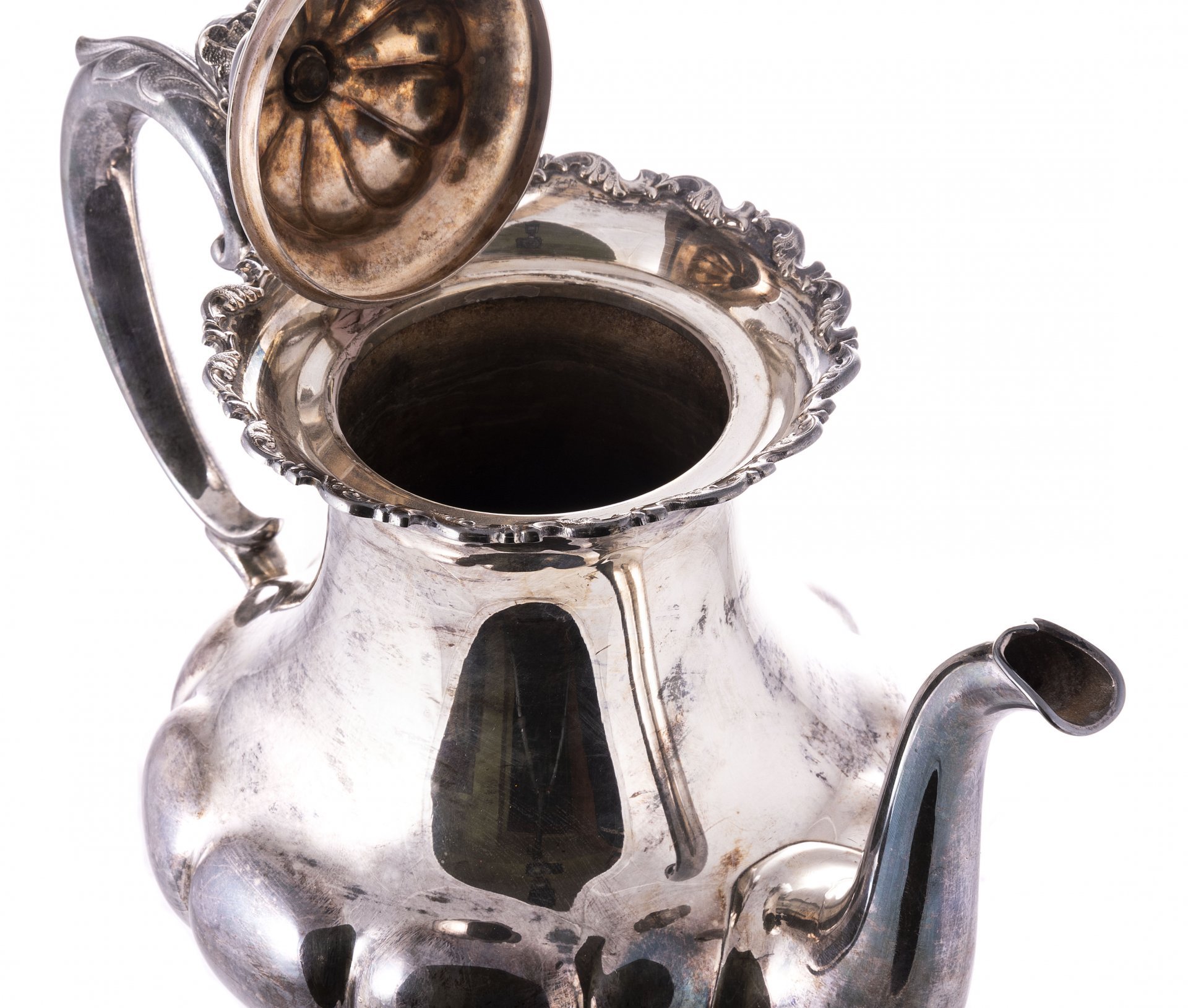 Набор чайно-кофейный из трех предметов, серебро 813 пр., золочение, мануфактура "Kultateollisuus", г. Турку, Финляндия, 1956 г.