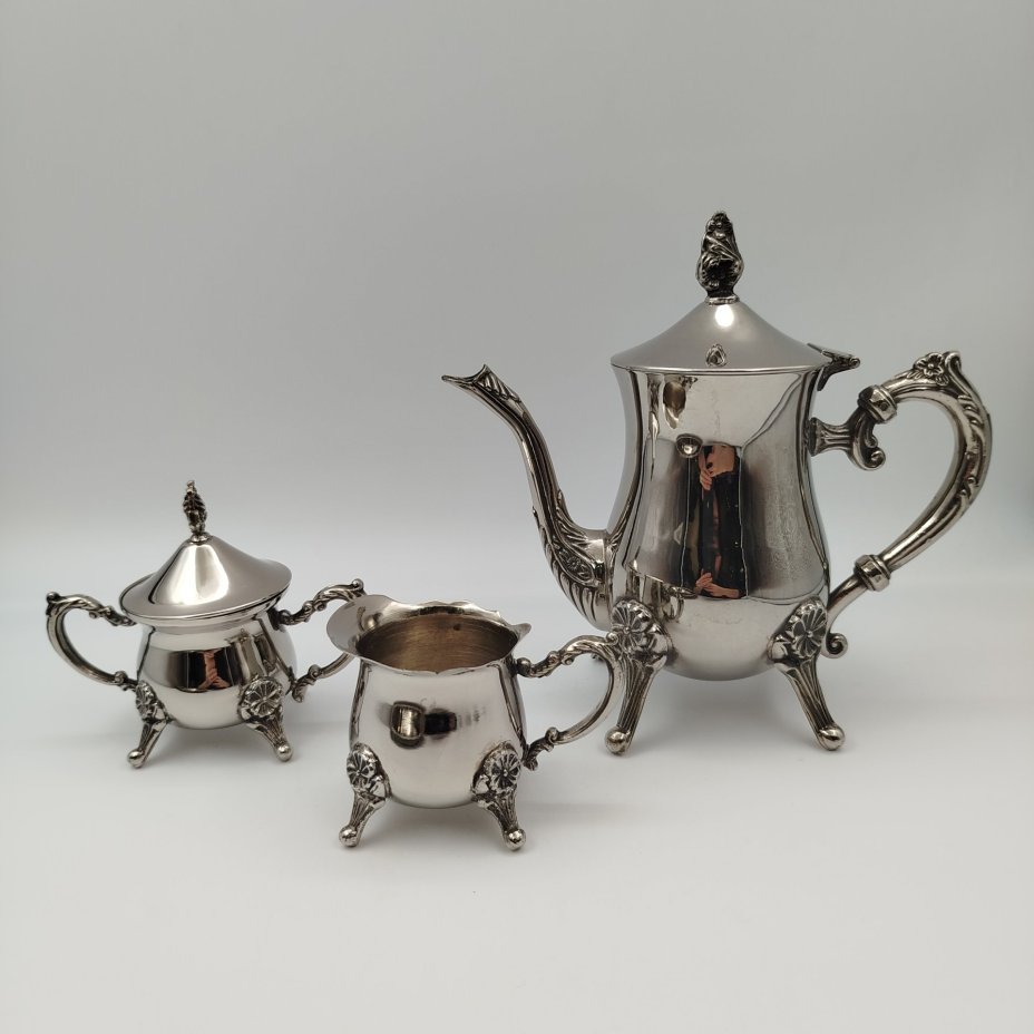 Набор кофейный (кофейник, сахарница, молочник на подносе)