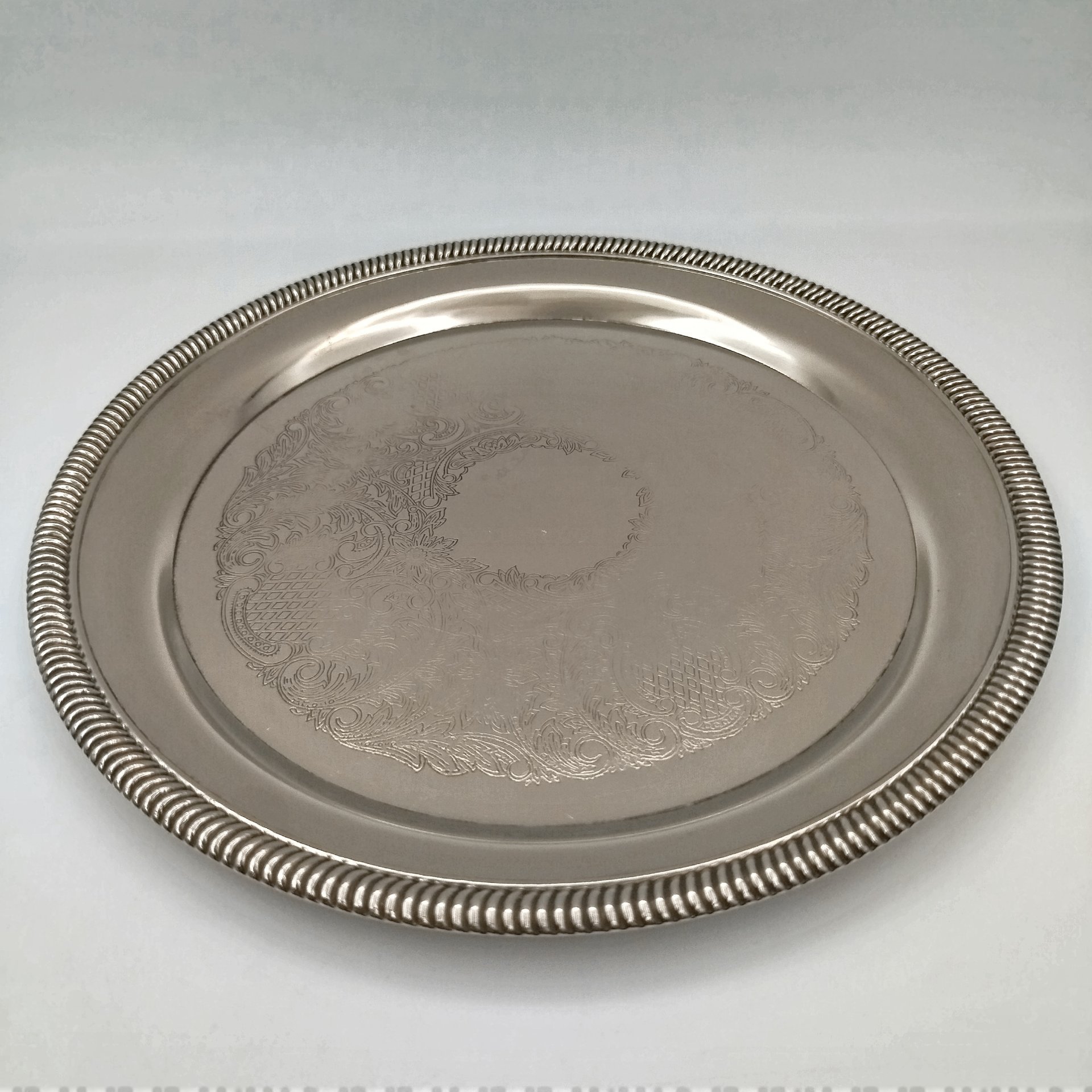 Набор кофейный (кофейник, сахарница, молочник на подносе), металл, серебрение, Европа, 1970-2000 гг.