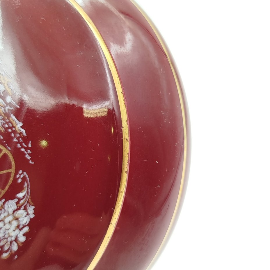 Шкатулка бордового цвета "Экипаж"