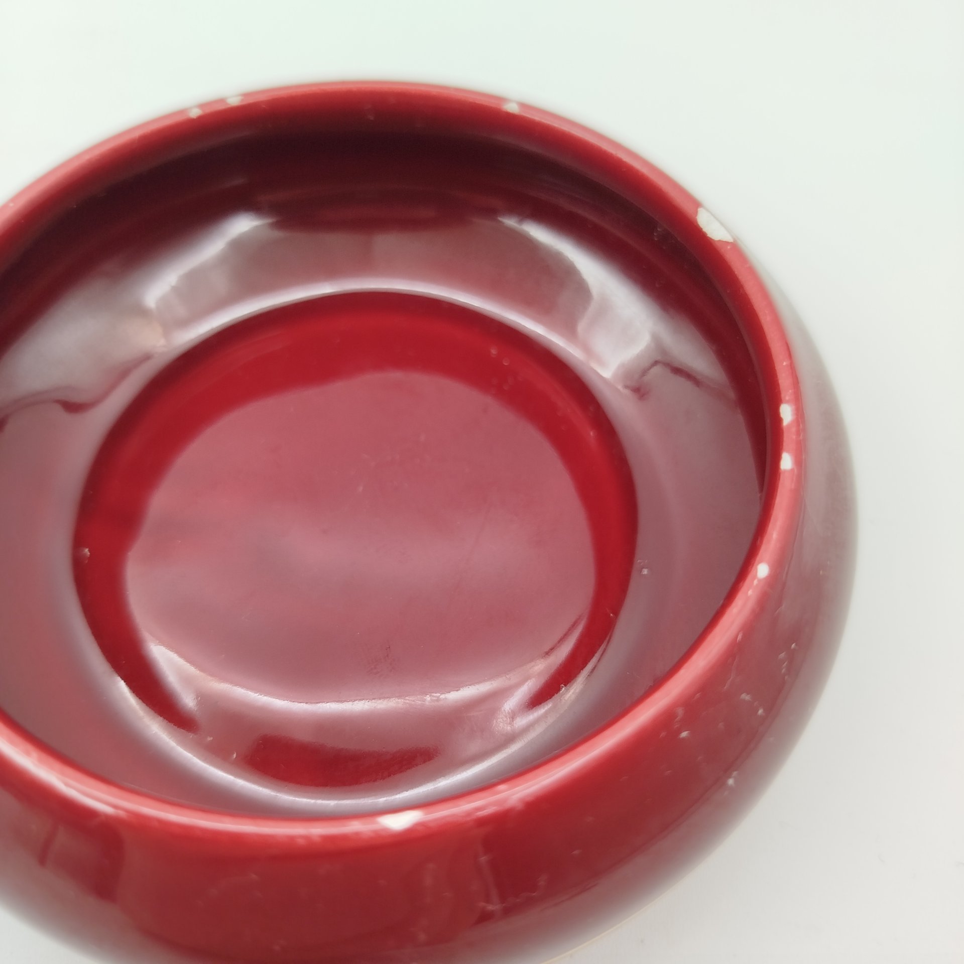 Шкатулка бордового цвета "Экипаж", фаянс, крытье, деколь, Франция, 1980-2000 гг.