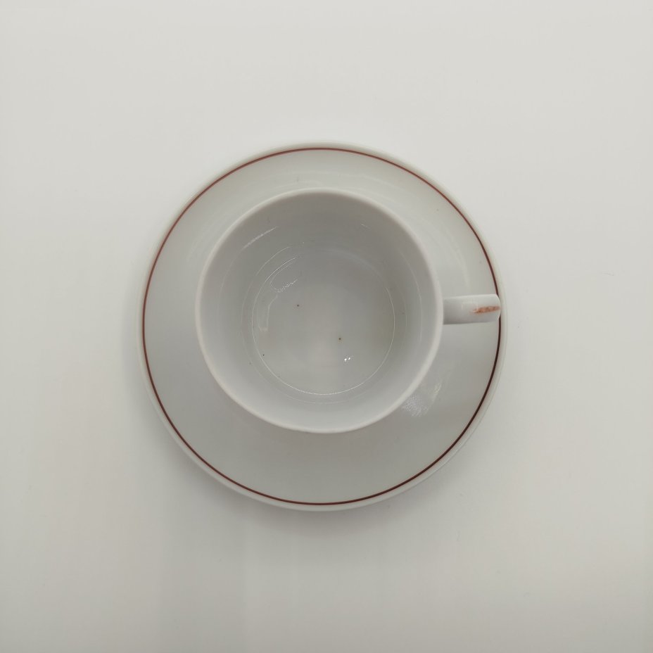 Кофейная пара сувенирная, украшенная гербом города Ostseebad Lubmin