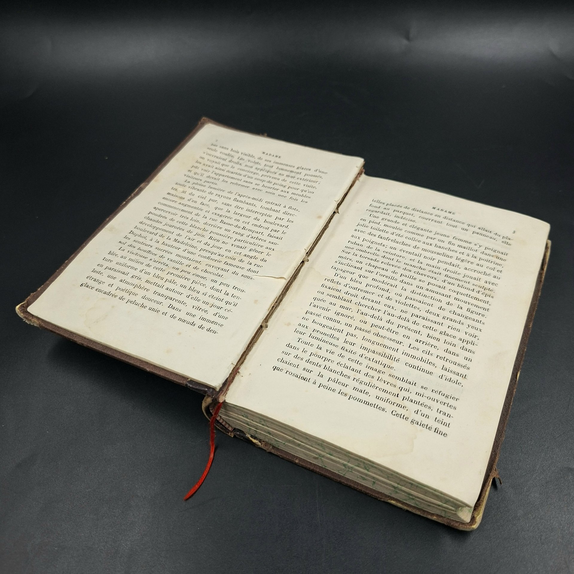 Книга "Madame: mœurs parisiennes", автор Gustave Toudouze, бумага, печать, кожаный корешок, Франция, 1884-1900 гг.