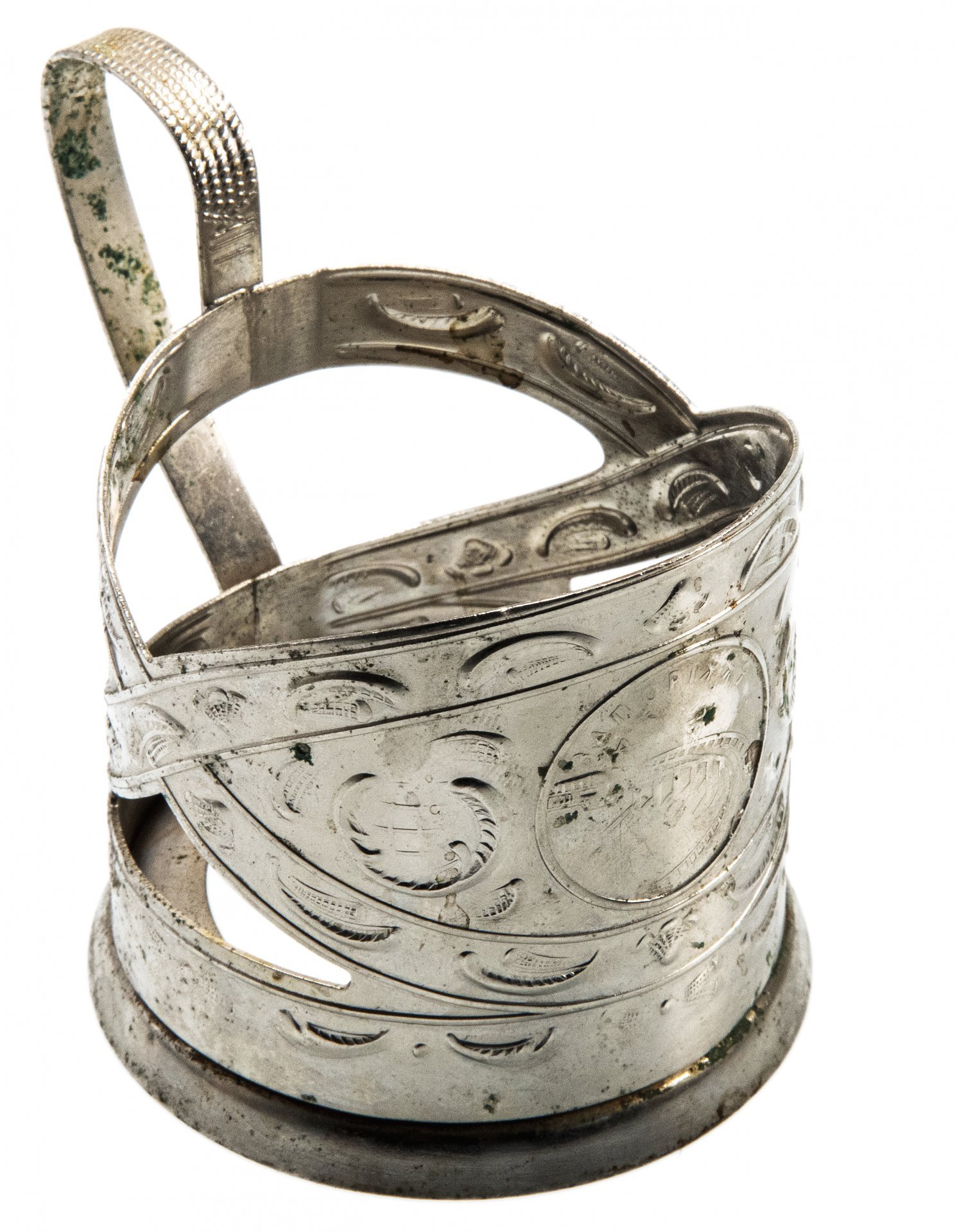 Подстаканник "Запорожье", мельхиор, Завод имени Шевченко, УССР, 1960-1970 гг.