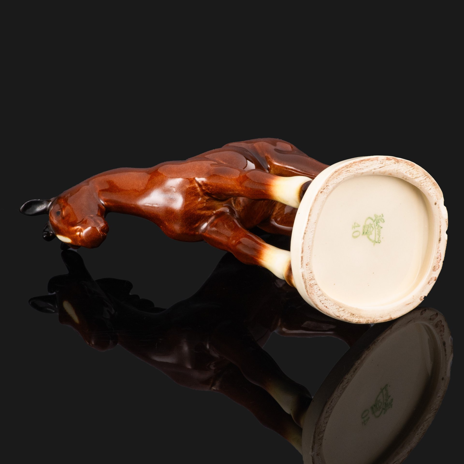 Статуэтка "Жеребенок", фаянс, роспись, Hertwig & Co., Hertwig & Co.
