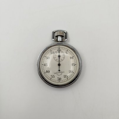 Секундомер механический, однокнопочный, металл, пластик, Златоустовский часовой завод, СССР, 1970-1990 гг.