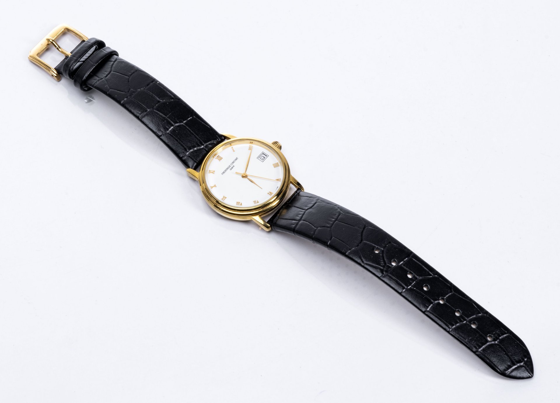 Часы наручные "Frederique Constant" , в оригинальной упаковке с документами, металл, механика, маятниковая система автоподзавода, Швейцария, 2003 г., Frederique Constant