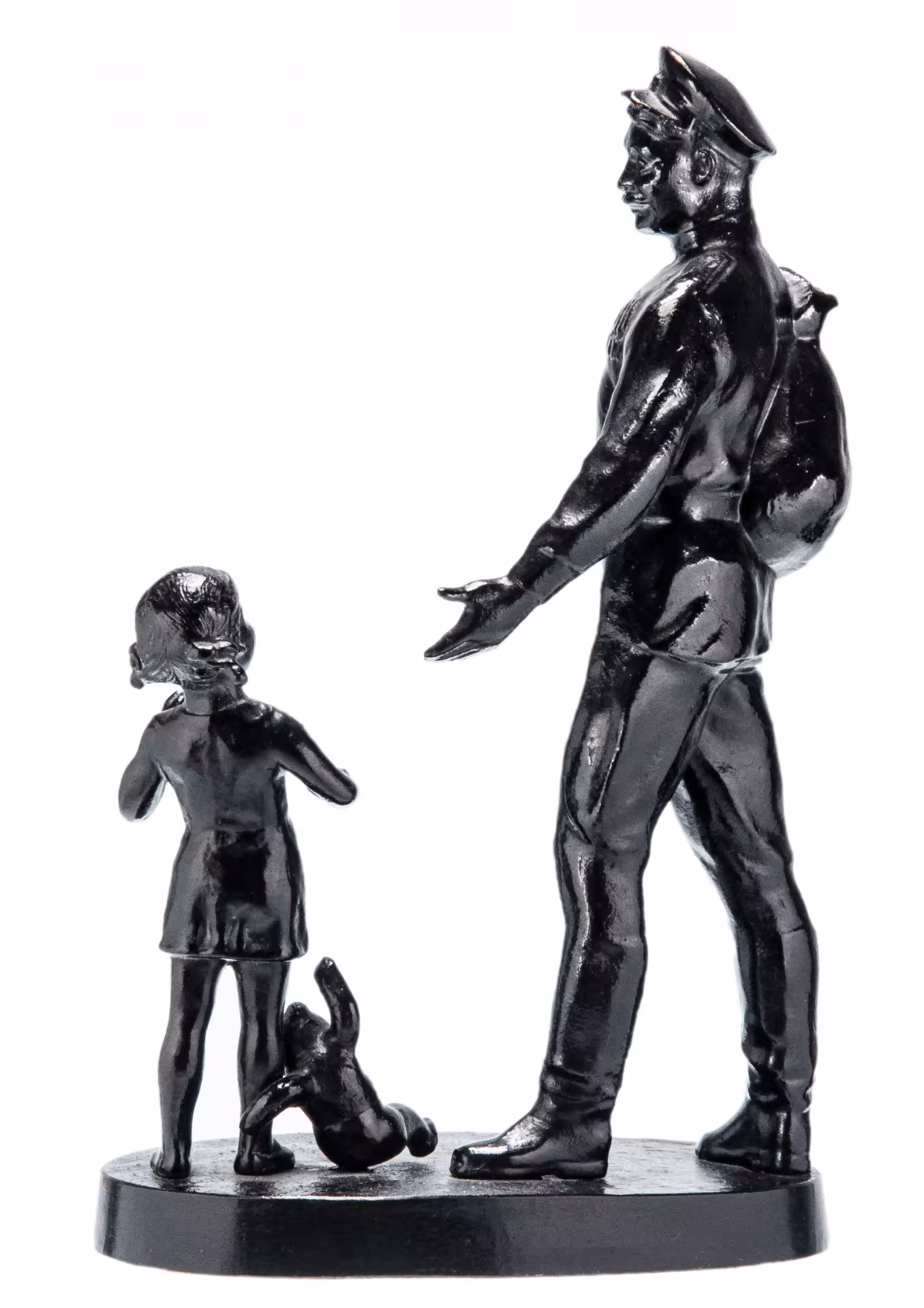 Статуэтка "Возвращение солдата", Каслинский завод, СССР, 1981 г.