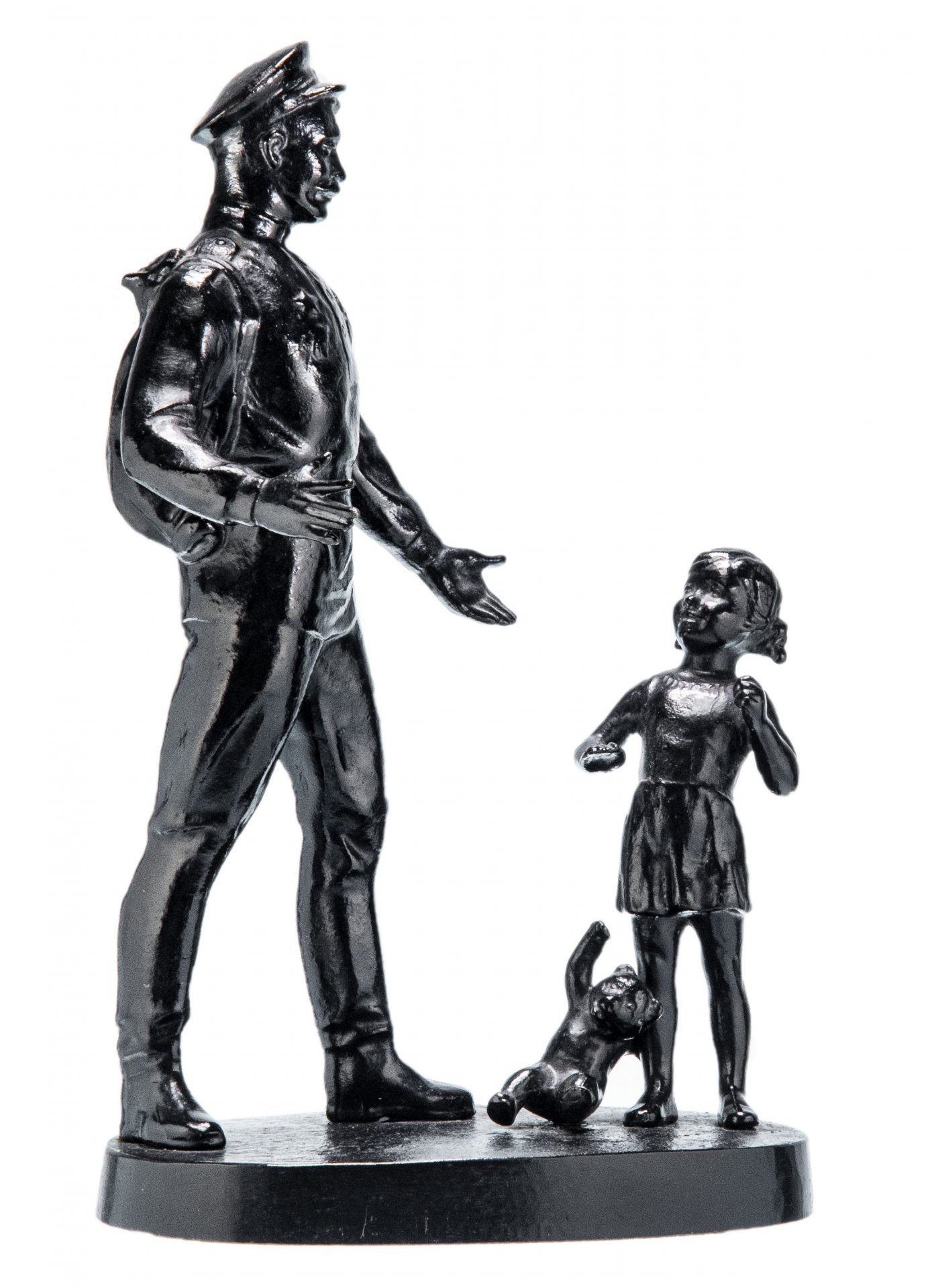 Статуэтка "Возвращение солдата", Каслинский завод, СССР, 1981 г.