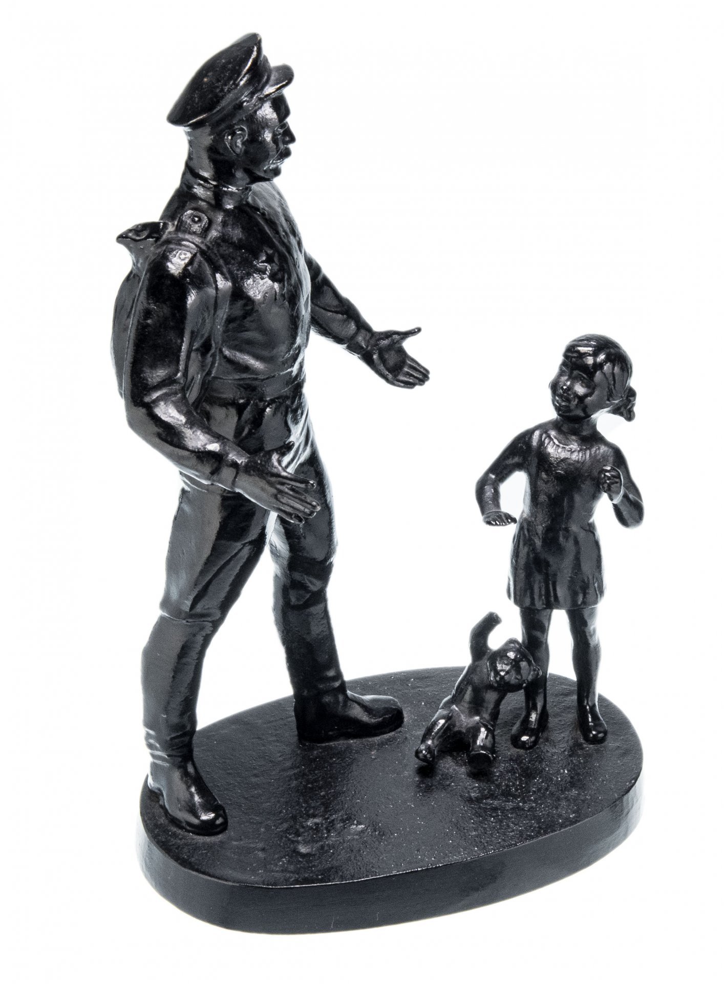 Статуэтка "Возвращение солдата", Каслинский завод, СССР, 1981 г.