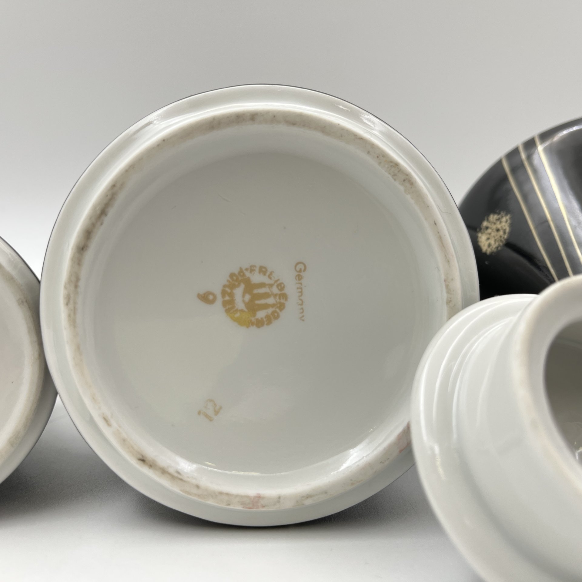 Сервиз кофейный c минималистичным декором на 6 персон (15 предметов)