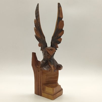 Статуэтка "Орёл", дерево, резьба, лак, СССР, 1970-1990 гг.