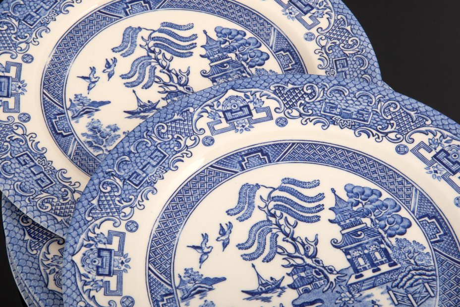 Набор тарелок "Blue Willow" на 6 персон, EIT (English Ironstone Tableware, Ltd.), фаянс, деколь