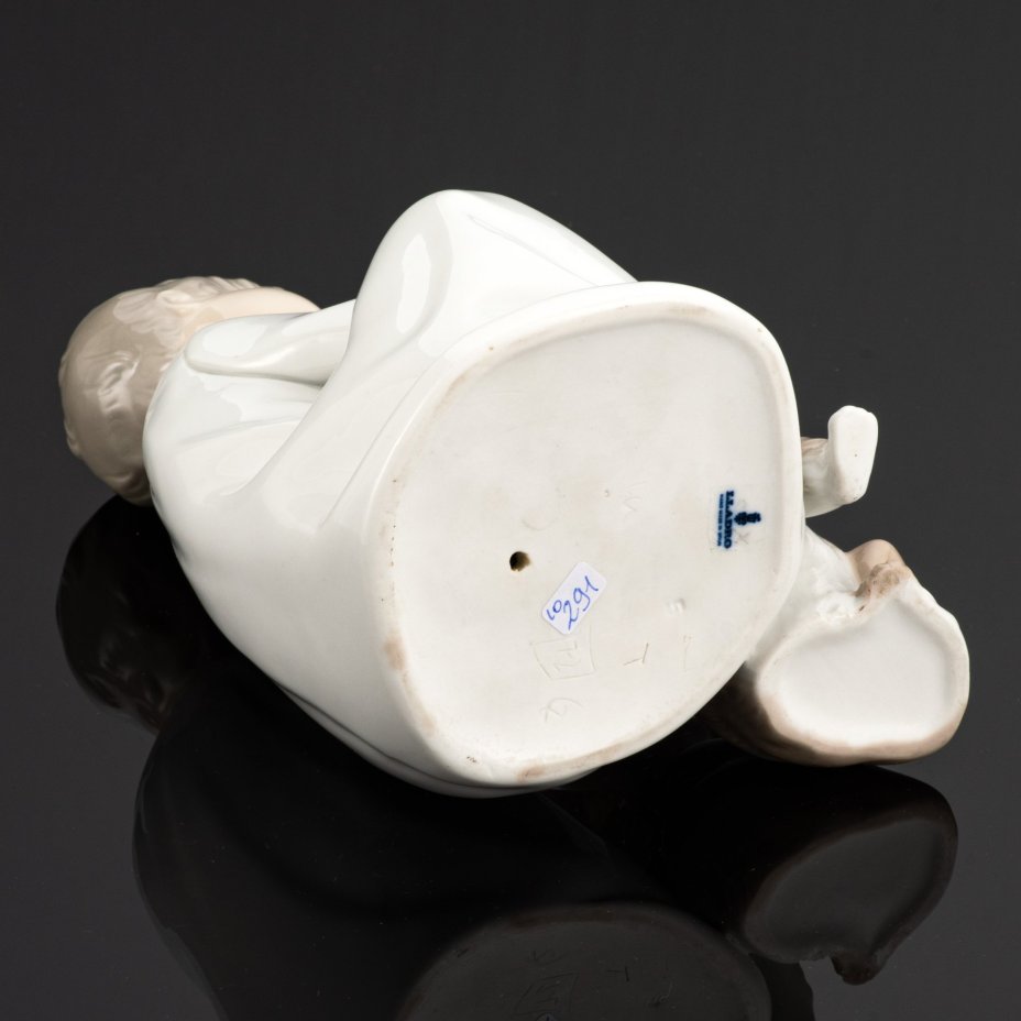 Статуэтка винтажная "Мальчик с собакой", фарфор, Lladro, Lladro