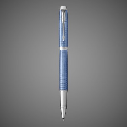 Ручка роллер Parker IM Premium Blue CT, Металлы: алюминий крашеный, нержавеющая сталь