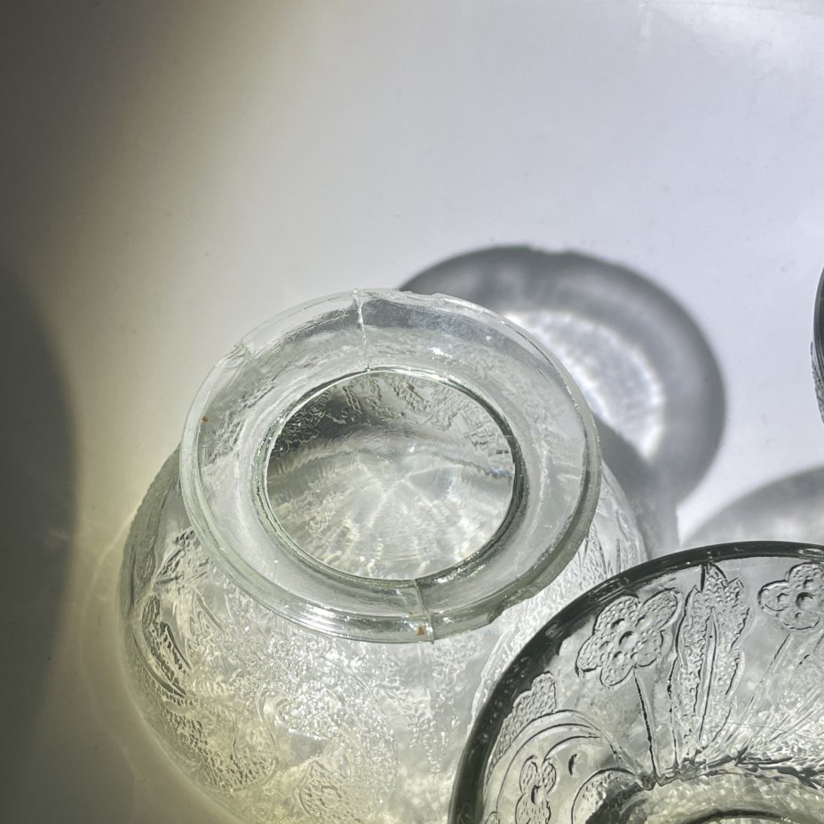 Набор из 3 креманок с растительным и зооморфным декором