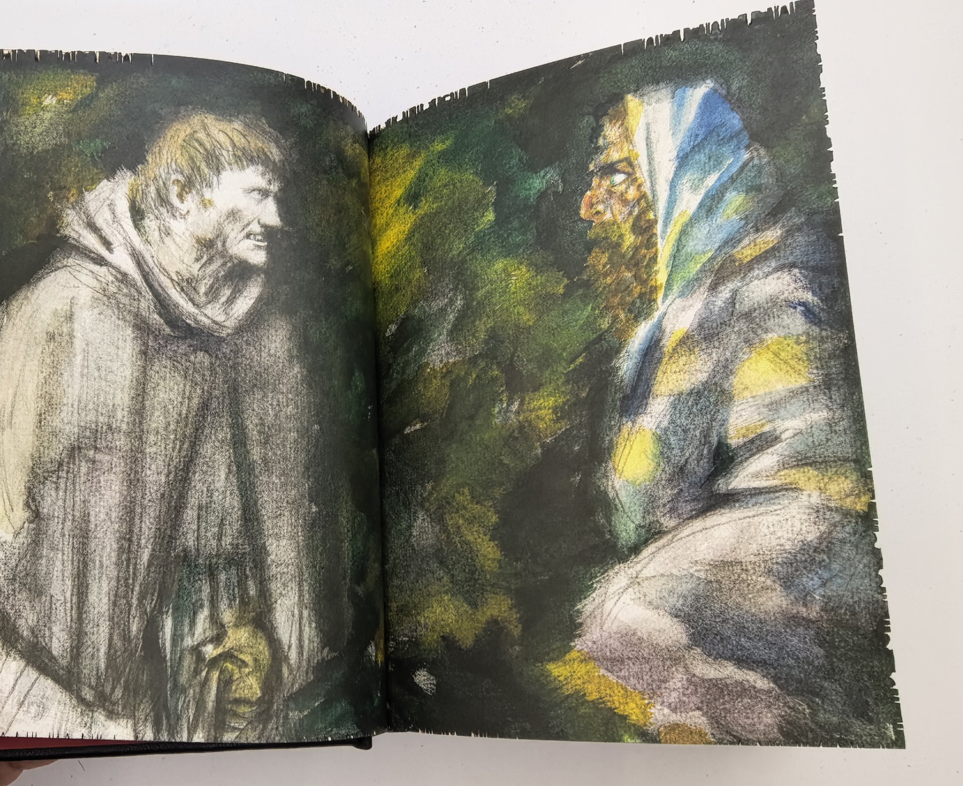 Книга М. А. Булгаков "Мастер и Маргарита" подарочное издание, кожаный переплет, авторская ручная работа, обрезной декор