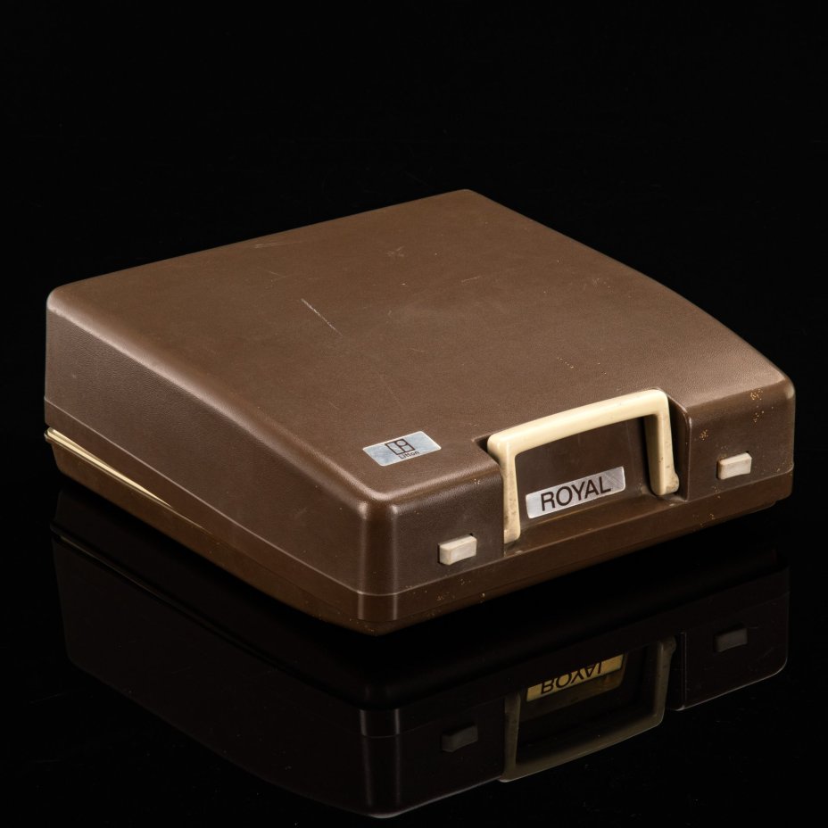 Машинка печатная "Litton Royal 203" в оригинальном кофре (клавиатура на латинице), металл, пластик, Япония, 1970-1990 гг.