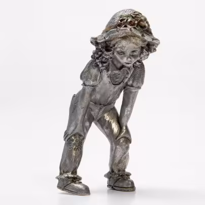 Статуэтка «Девочка», сплав металла, литьё, Европа, 1980-2000 гг.