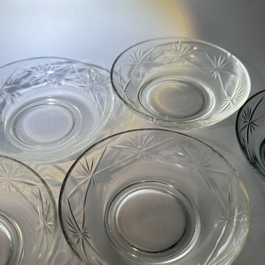 Набор из 5 розеток с резным геометрическим декором