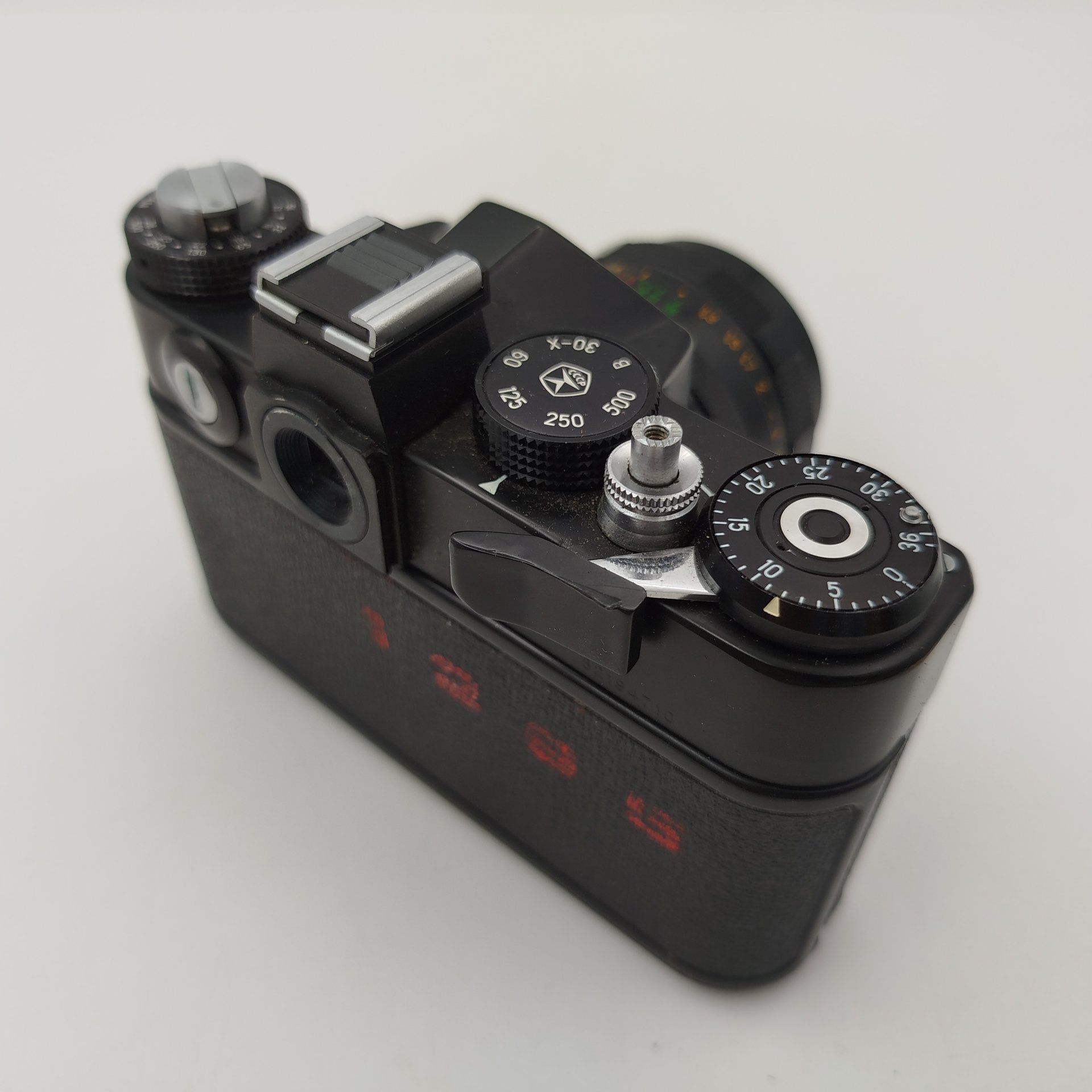 Фотоаппарат плёночный "Зенит-TTL" c объективом "Гелиос-44М" в оригинальном кофре, металл, пластик, стекло, кожа, Красногорский механический завод (КМЗ), СССР, 1977-1985 гг.