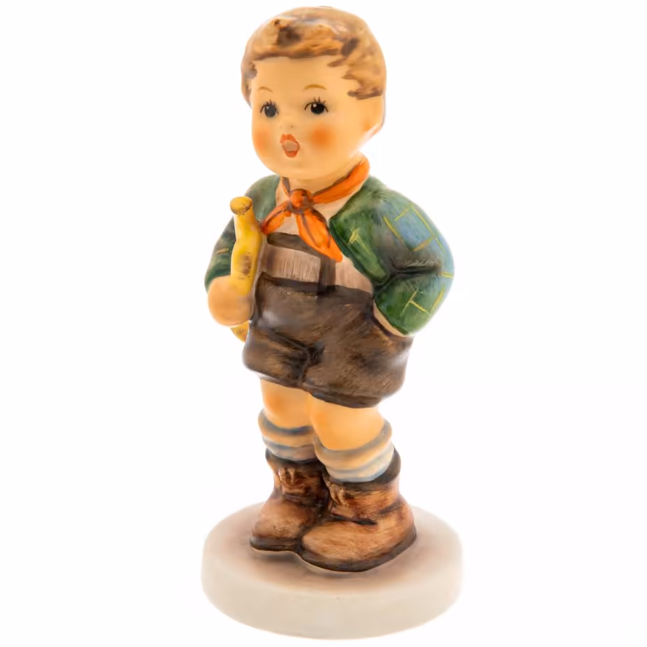 Статуэтка "Мальчик с трубой ", фарфор, роспись, "Goebel", Германия, 1979-1990 гг., Goebel