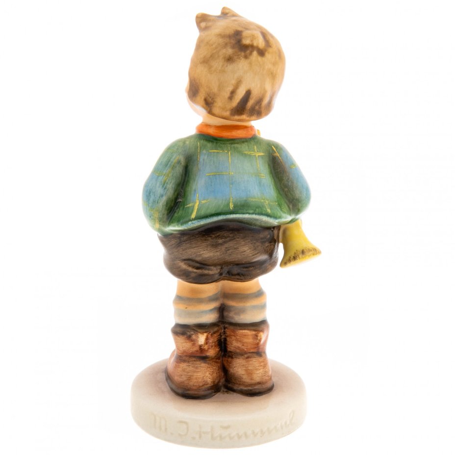 Статуэтка "Мальчик с трубой ", фарфор, роспись, "Goebel", Германия, 1979-1990 гг., Goebel