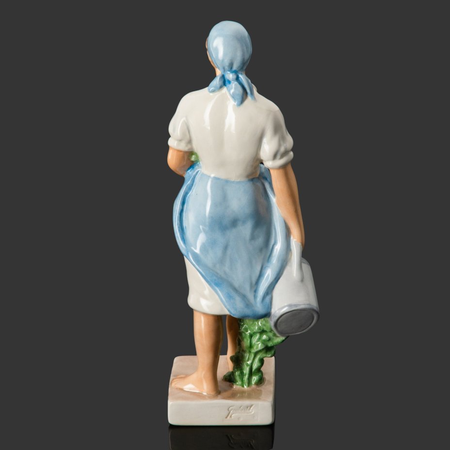 Статуэтка " Цветочница", Granih, фаянс, роспись, Западная Европа, 1950-1980 гг.