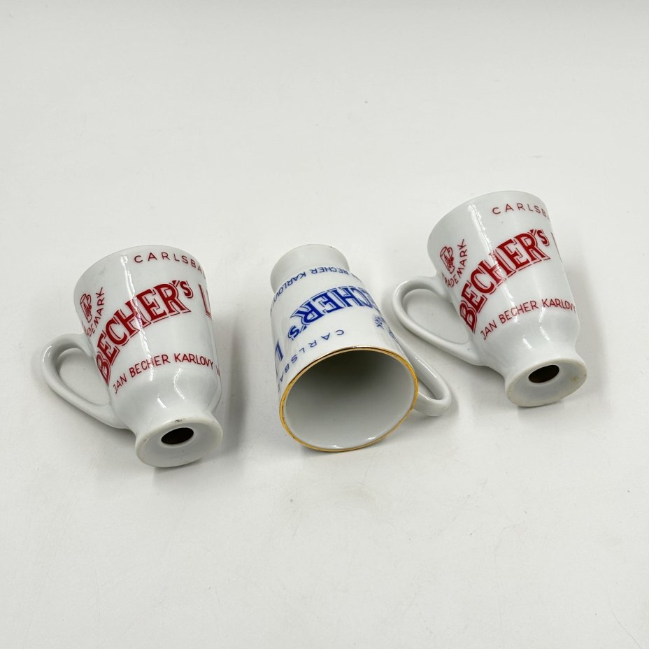 Набор из 3 ликерных рюмок с ручками "Becher's Liqueur"