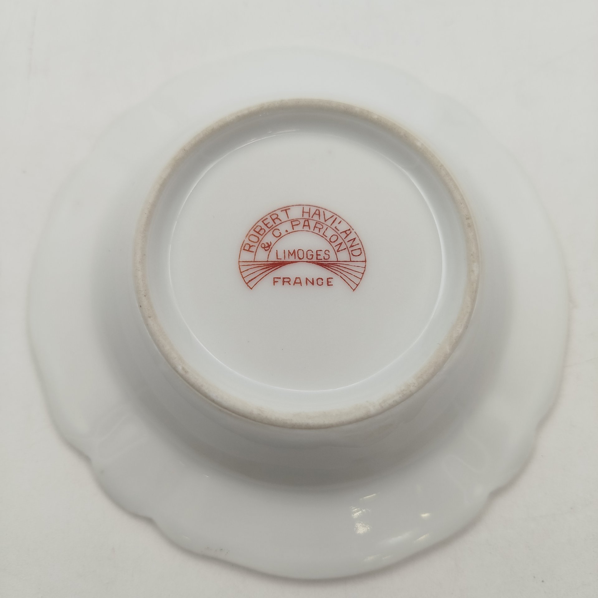 Пепельница, фарфор, золочение, Haviland, Limoges France, Франция, 1960-1990 гг.