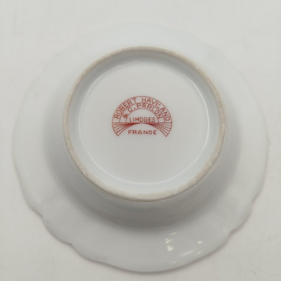 Пепельница, фарфор, золочение, Haviland, Limoges France, Франция, 1960-1990 гг., Haviland