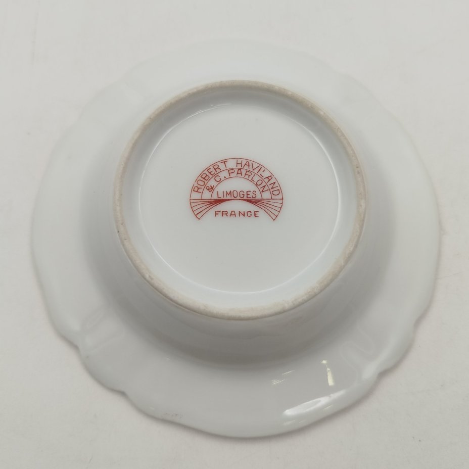 Пепельница, фарфор, золочение, Haviland, Limoges France, Франция, 1960-1990 гг., Haviland