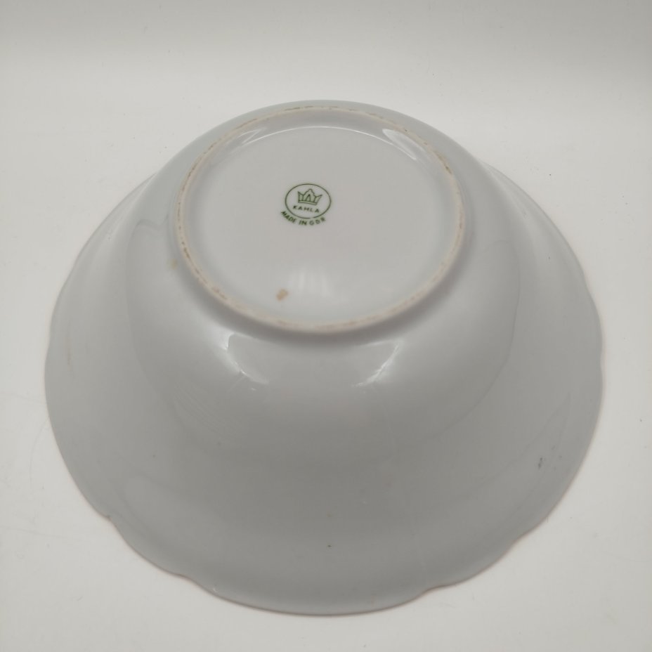 Салатник "Мадонна", фарфор, деколь, люстр, золочение, Kahla, ГДР, 1968-1987 гг.