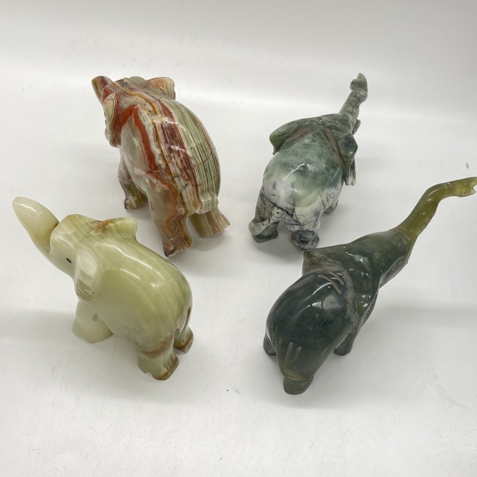 Набор из 4 статуэток слонов (подбор)