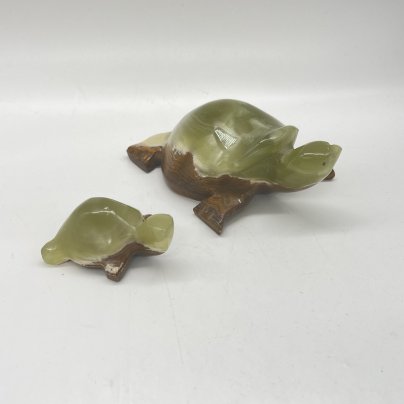 Парные статуэтки "Черепахи", натуральный камень, резьба, Азия, 1990-2010 гг.