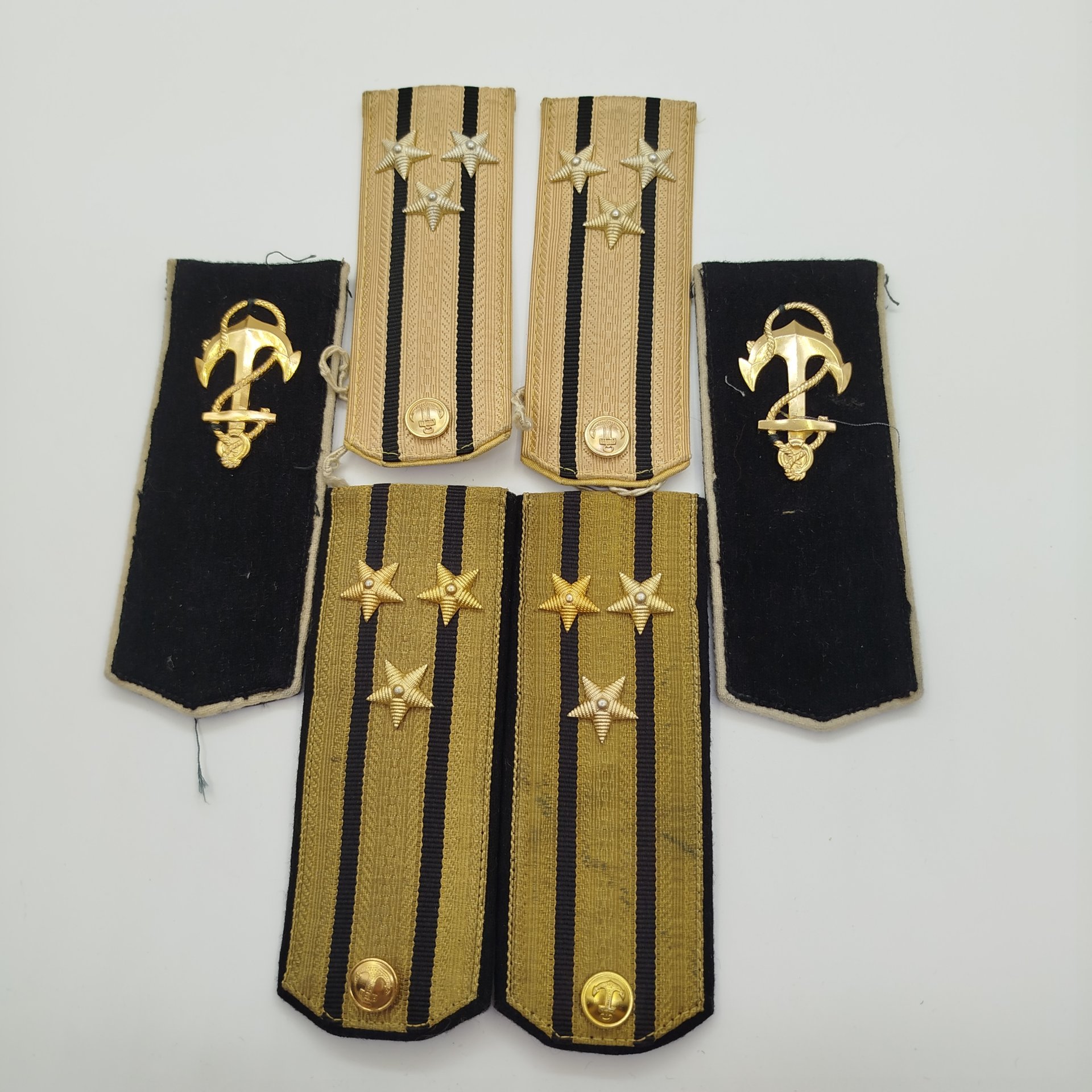 Набор из трех погон Военного морского флота(ВМФ)