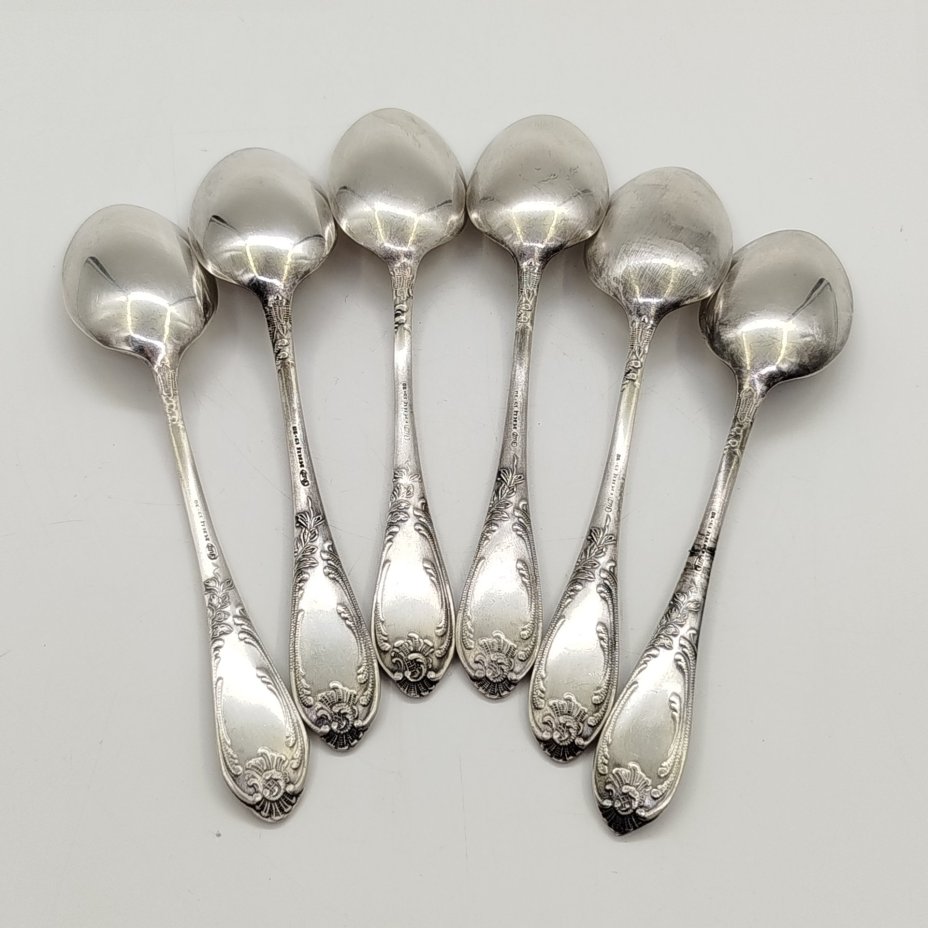 Набор из 6-ти чайных ложек с растительынм декором