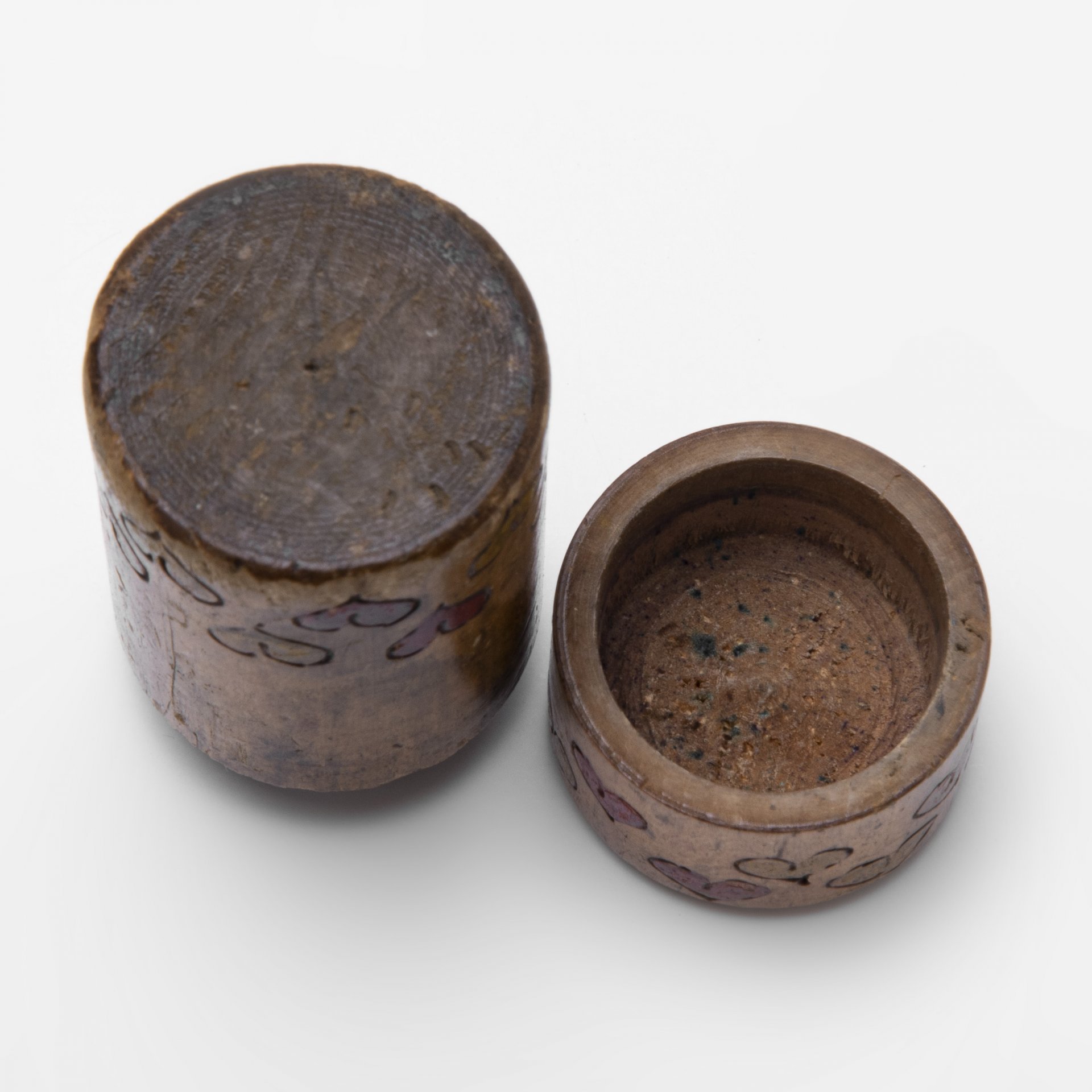 Футляр для хранения иголок, дерево, выжигание, роспись, Россия, 1910-1930 гг.