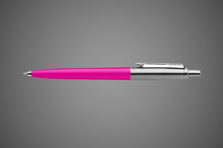 Шариковая ручка Parker Jotter, цвет MAGENTA, цвет чернил синий, толщина линии M , в подарочной коробке, Металлы: нержавеющая сталь, пластик