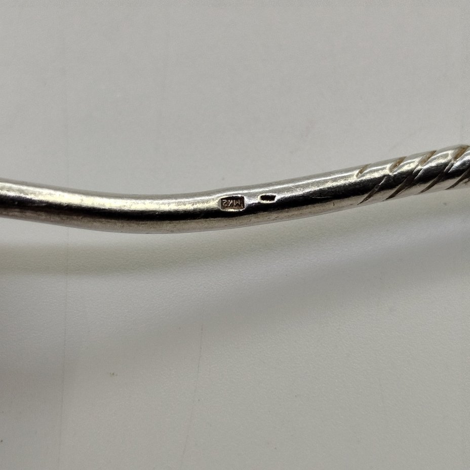 Набор из пяти кофейных ложек с витыми ручками, мельхиор (медь-никель), Красносельский ювелирный завод, СССР, 1972 г.